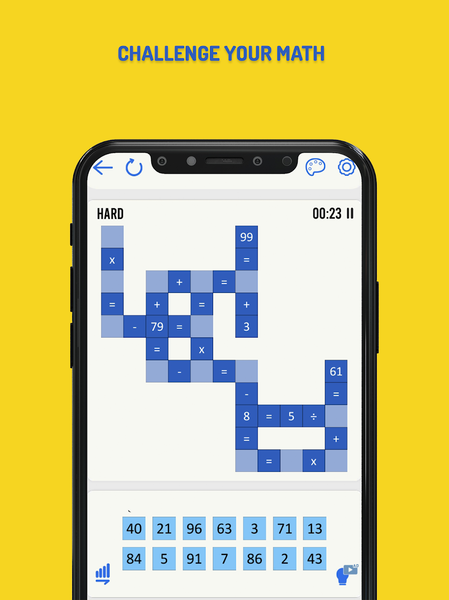 Math Crossmath Puzzle - Image screenshot of android app
