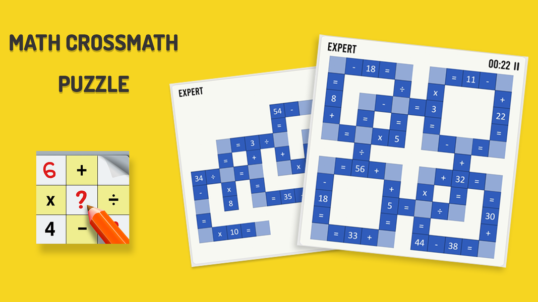 Math Crossmath Puzzle - Image screenshot of android app