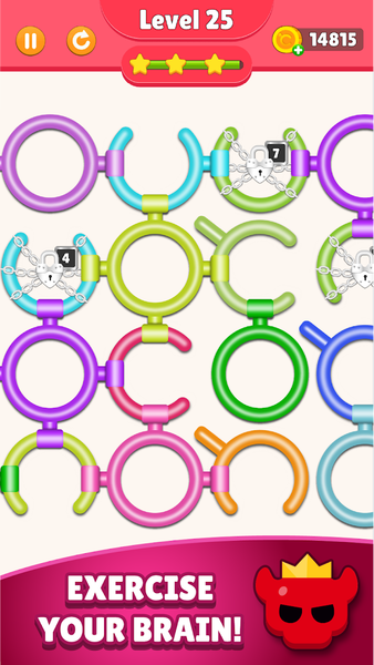 Rotate ring color puzzle - عکس بازی موبایلی اندروید