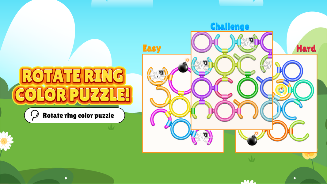 Rotate ring color puzzle - عکس بازی موبایلی اندروید