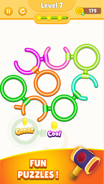 Rotate ring color puzzle - عکس بازی موبایلی اندروید