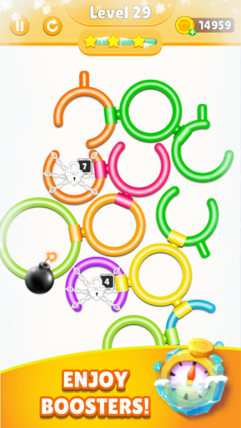 Rotate ring color puzzle - عکس بازی موبایلی اندروید