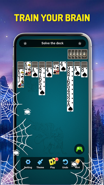 Spider Solitaire Classic Card - عکس بازی موبایلی اندروید