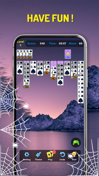 Spider Solitaire Classic Card - عکس بازی موبایلی اندروید