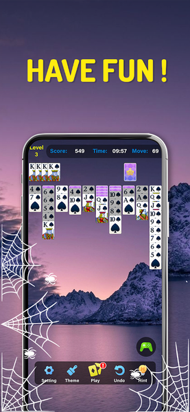 Spider Solitaire Classic Card - عکس بازی موبایلی اندروید