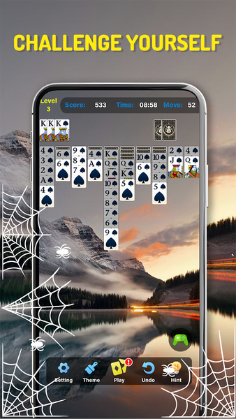 Spider Solitaire Classic Card - عکس بازی موبایلی اندروید