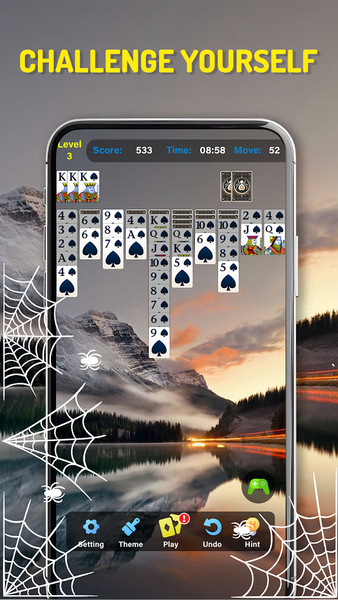 Spider Solitaire Classic Card - عکس بازی موبایلی اندروید