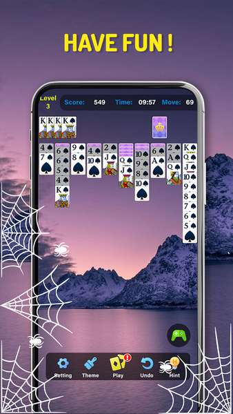 Spider Solitaire Classic Card - عکس بازی موبایلی اندروید