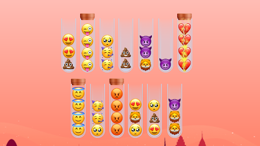 Emoji Sort Master - Gameplay image of android game