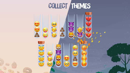 Emoji Sort Master - Gameplay image of android game