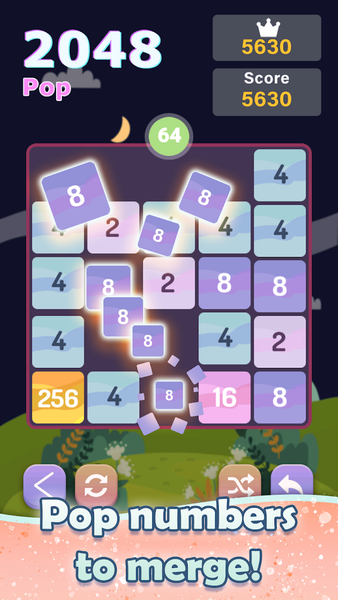 Line 2048 & Dots - Gameplay image of android game