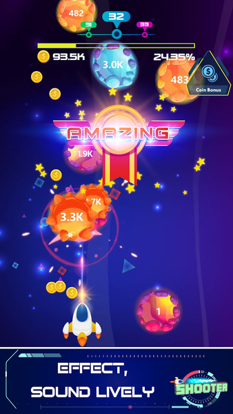 Meteorite Shooter : Protect Th - عکس بازی موبایلی اندروید