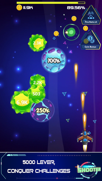 Meteorite Shooter : Protect Th - عکس بازی موبایلی اندروید