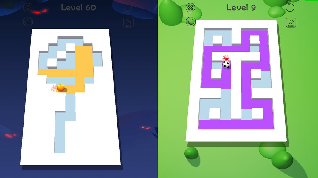 Roller Paint Ball - Gameplay image of android game