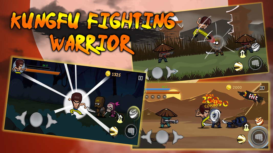 KungFu Fighting Warrior - Gameplay image of android game