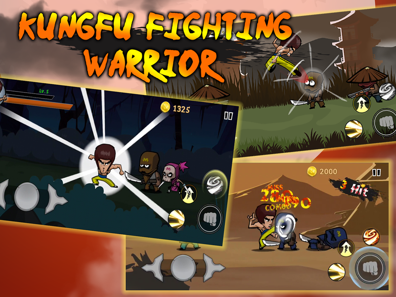 KungFu Fighting Warrior - Gameplay image of android game