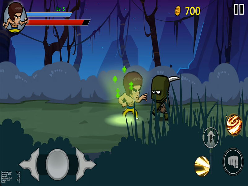 KungFu Fighting Warrior - Gameplay image of android game