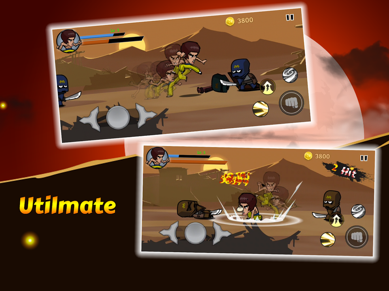 KungFu Fighting Warrior - Gameplay image of android game