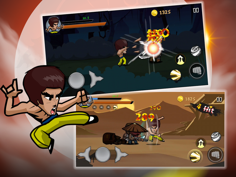 KungFu Fighting Warrior - Gameplay image of android game