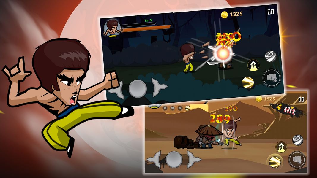 KungFu Fighting Warrior - Gameplay image of android game
