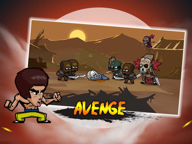 KungFu Fighting Warrior - Gameplay image of android game