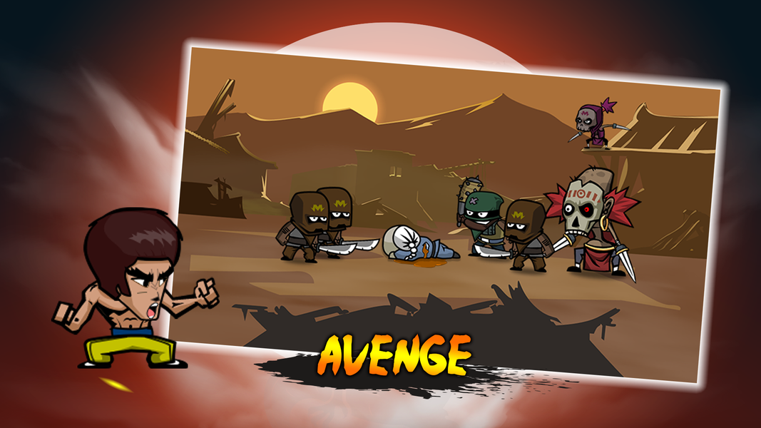 KungFu Fighting Warrior - Gameplay image of android game