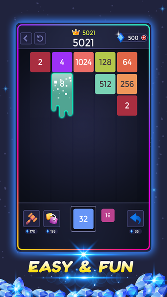 X-Blocks Merge Number - عکس بازی موبایلی اندروید