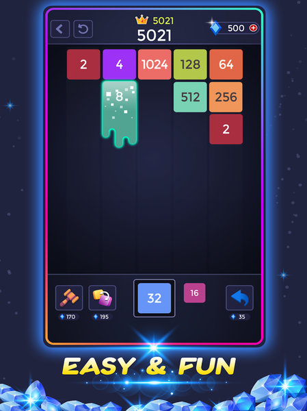 X-Blocks Merge Number - عکس بازی موبایلی اندروید