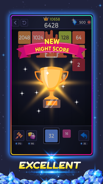 X-Blocks Merge Number - عکس بازی موبایلی اندروید