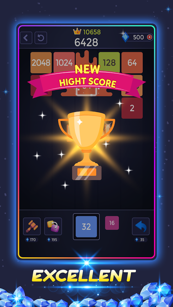 X-Blocks Merge Number - عکس بازی موبایلی اندروید