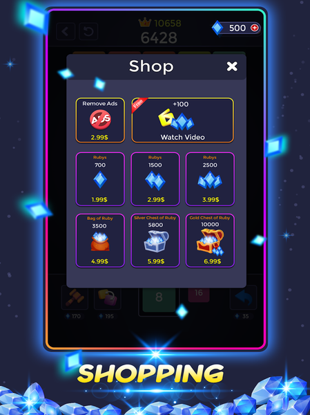 X-Blocks Merge Number - عکس بازی موبایلی اندروید