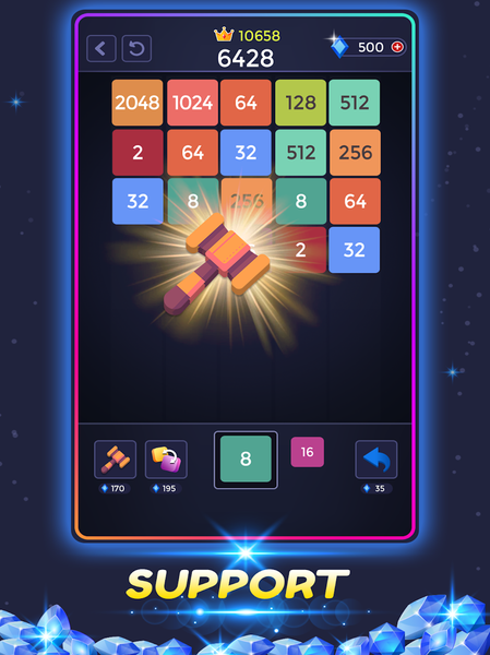 X-Blocks Merge Number - عکس بازی موبایلی اندروید