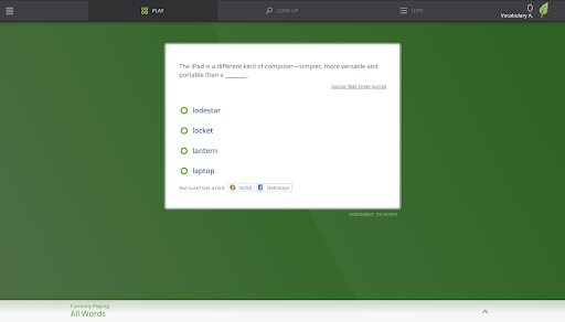Vocabulary.com - عکس برنامه موبایلی اندروید