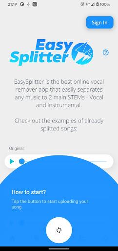 EasySplitter: Vocal Remover - Image screenshot of android app