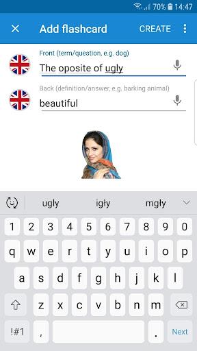 VocApp English Flash cards - Image screenshot of android app