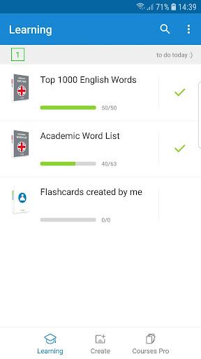 VocApp English Flash cards - Image screenshot of android app