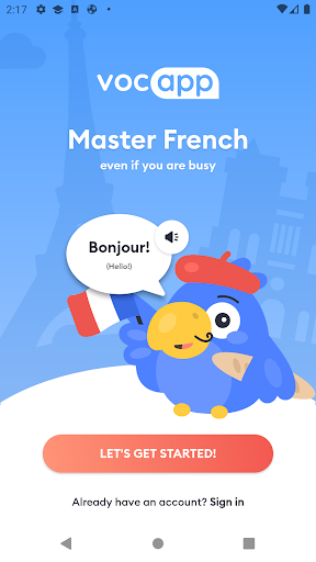 Learn French Vocabulary VocApp - Image screenshot of android app