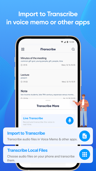 iTranscribe - Voice to Text - Image screenshot of android app