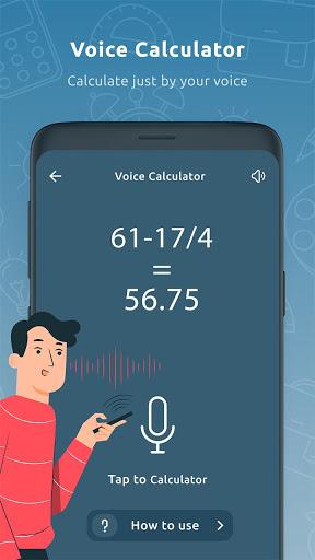 Voice Calculator - عکس برنامه موبایلی اندروید