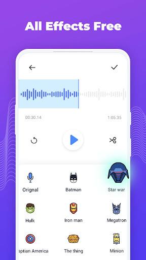 Voice Changer - Voice Editor - عکس برنامه موبایلی اندروید