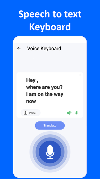 English Voice Typing Keyboard - عکس برنامه موبایلی اندروید