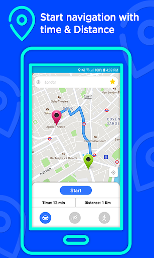 Voice GPS, Directions & Maps - عکس برنامه موبایلی اندروید