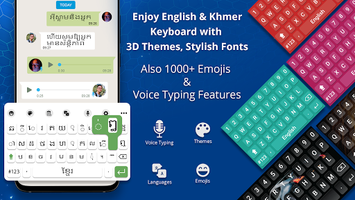 Khmer keyboard: Khmer Language Keypad - KH - عکس برنامه موبایلی اندروید