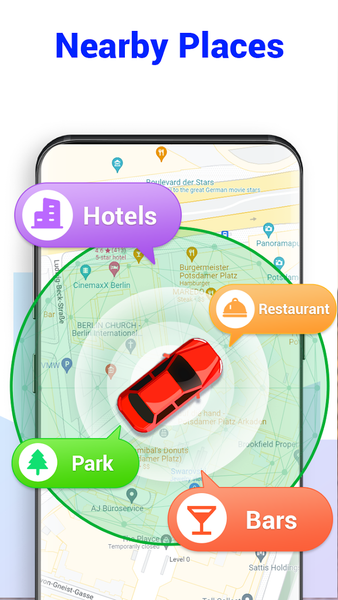 GPS Voice Navigation: Live Map - عکس برنامه موبایلی اندروید