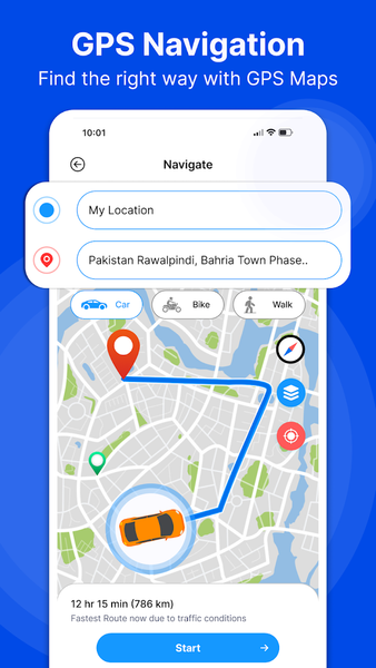 GPS Maps Navigation GPS Camera - Image screenshot of android app