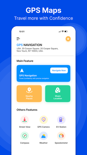 GPS Maps Navigation GPS Camera - Image screenshot of android app