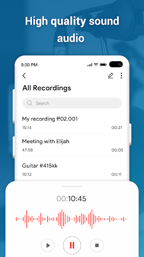Voice Recorder - عکس برنامه موبایلی اندروید