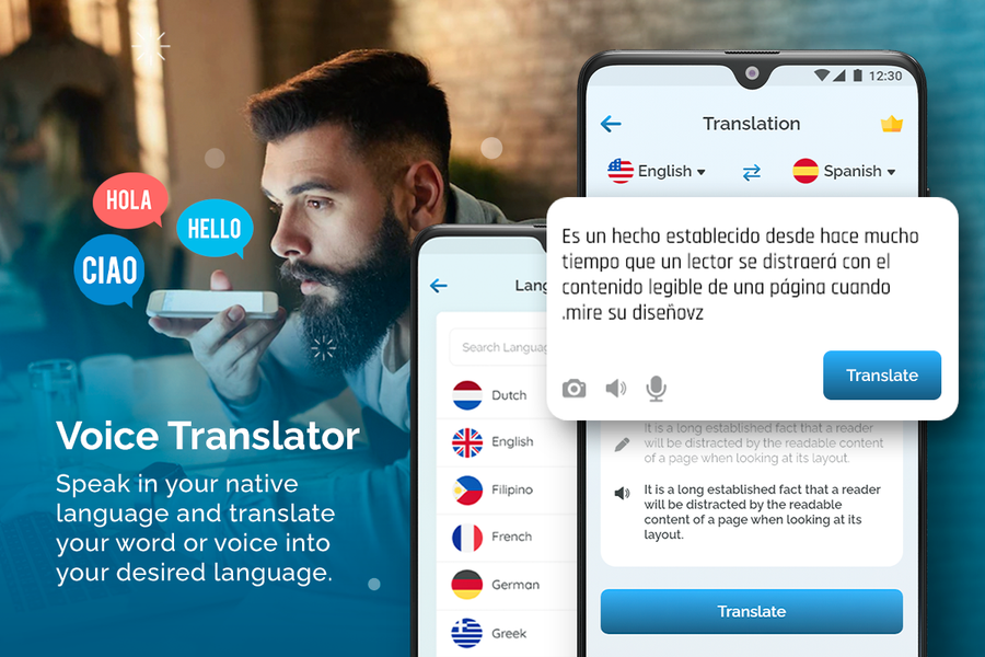 Camera Translator for Language - عکس برنامه موبایلی اندروید