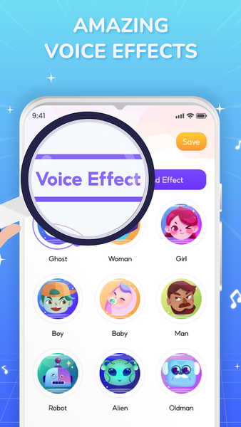 Voice Changer, Voice Effects - عکس برنامه موبایلی اندروید