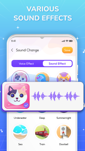 Voice Changer, Voice Effects - عکس برنامه موبایلی اندروید